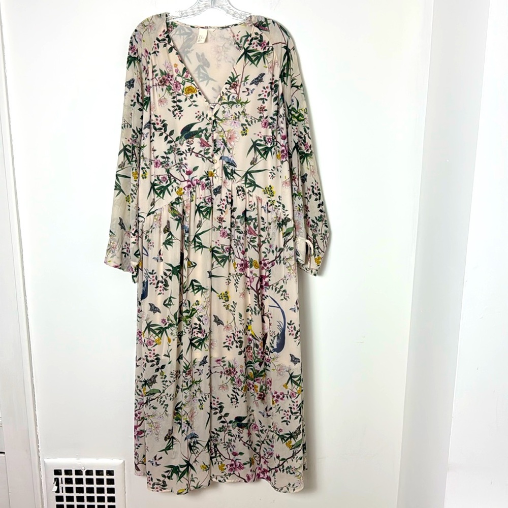 H&M Long Sleeve Floral Dresss